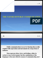 The Nature of Public Communication