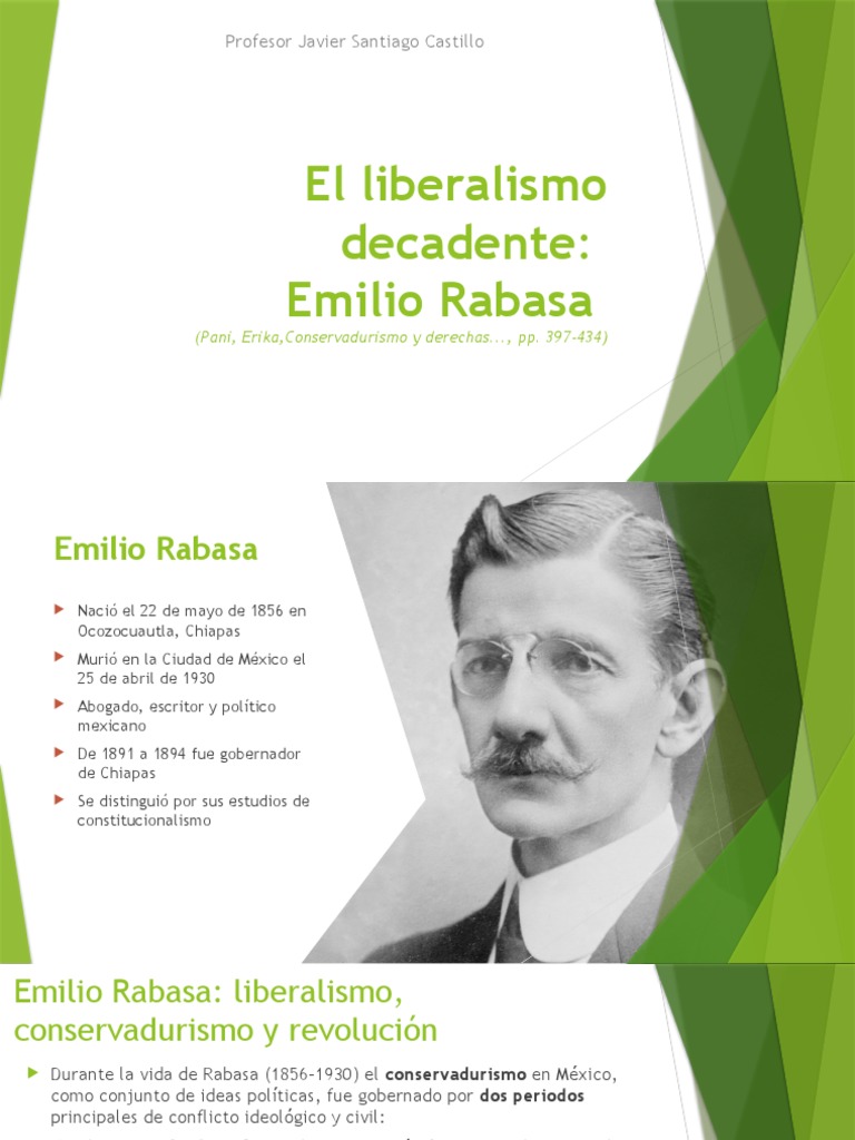 Emilio Rabasa: Liberalismo y Dictadura | PDF | México | Conservatismo