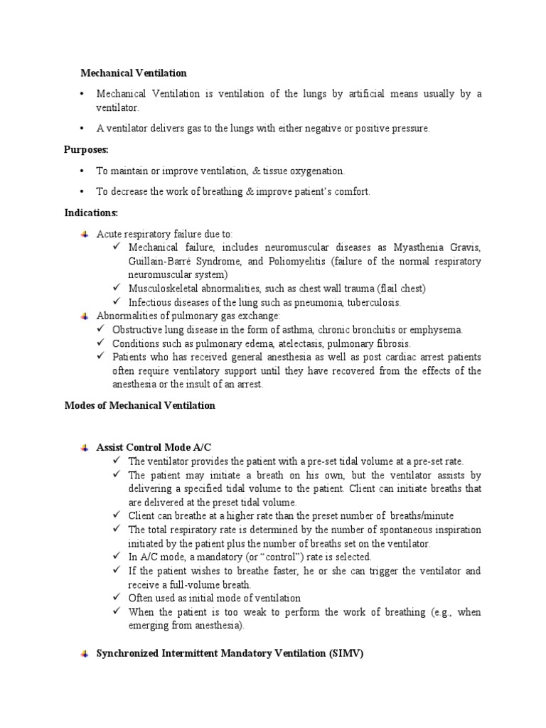 Mechanical Ventilation | PDF | Breathing | Lung