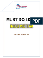 @CAhelp23 - Inter IncomeTax Must Do List Dec2021