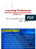 Presentación Coaching Profesional Sesión N. - 1 - Docencia Universitaria 2022