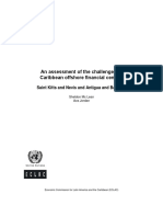 An assessment of the challenges to Caribbean offshore financial centres Saint Kitts and Nevis and Antigua and Barbuda Sheldon Mc Lean Ava Jordan 