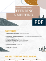 Engmates Business Lesson 7 - Attend A Meeting