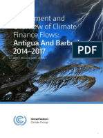 Assessment and Overview of Climate Finance Flows: Antigua and Barbuda 2014-2017 Watson C, Robertson M, Ramdin A and Bailey C.