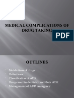 Medical Complications of Drug Taking
