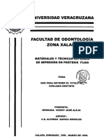 Materiales y Tecnicas Actuales de Impresion en Protesis Fijas Tesis