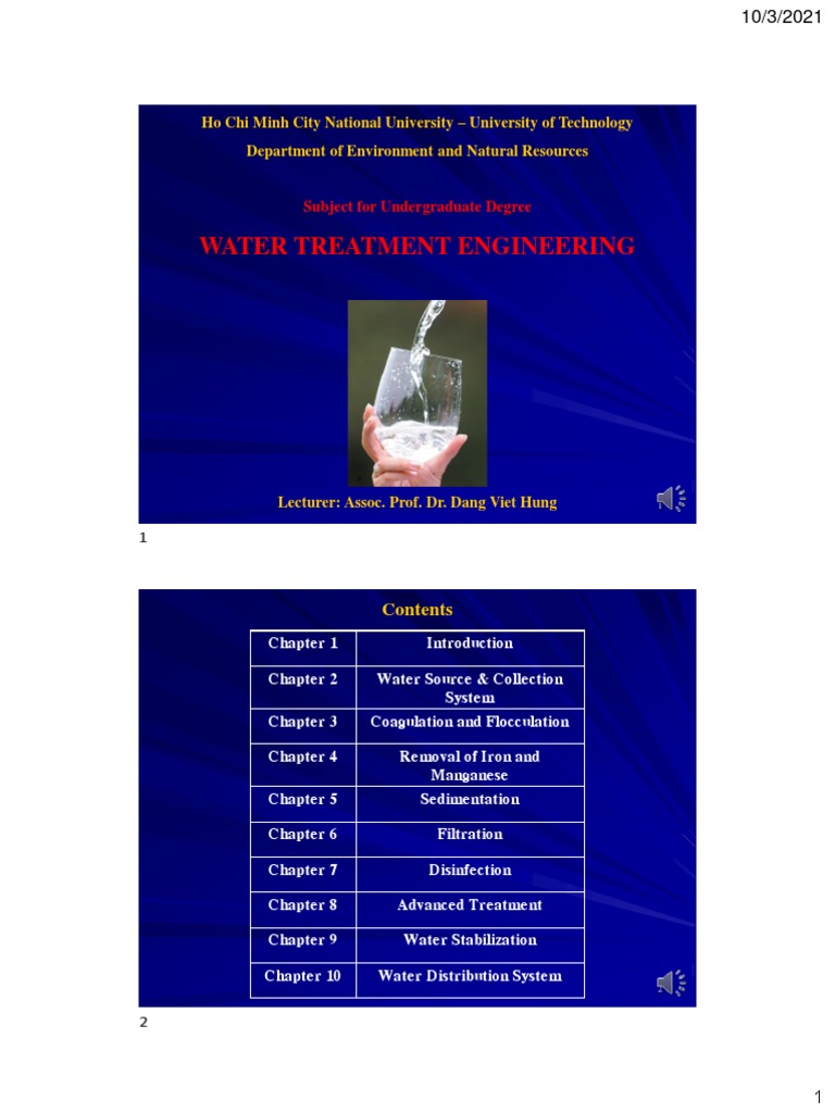 Water Treatment Engineering 2022 PDF Water Purification Water