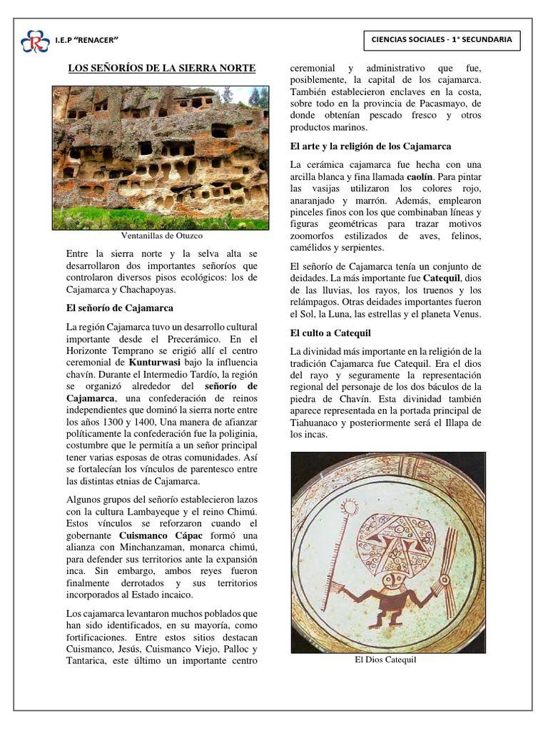 Señoríos de la Sierra Norte del Perú | PDF | Imperio Inca