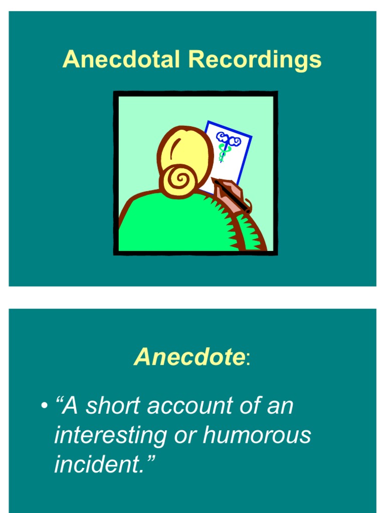 Anecdotal Records Info PDF