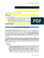 Study Guide 9 - Theorethical Framework of A Research