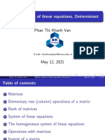 Chapter 1 Matrix System Determinant