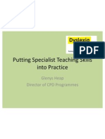 Glenys Heap - Putting Specialist Teaching Skills Into Practice - Dyslexia Guild Summer Conference 2011