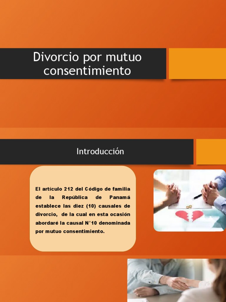 Divorcio Por Mutuo Consentimiento Panamá | PDF | Divorcio | Matrimonio