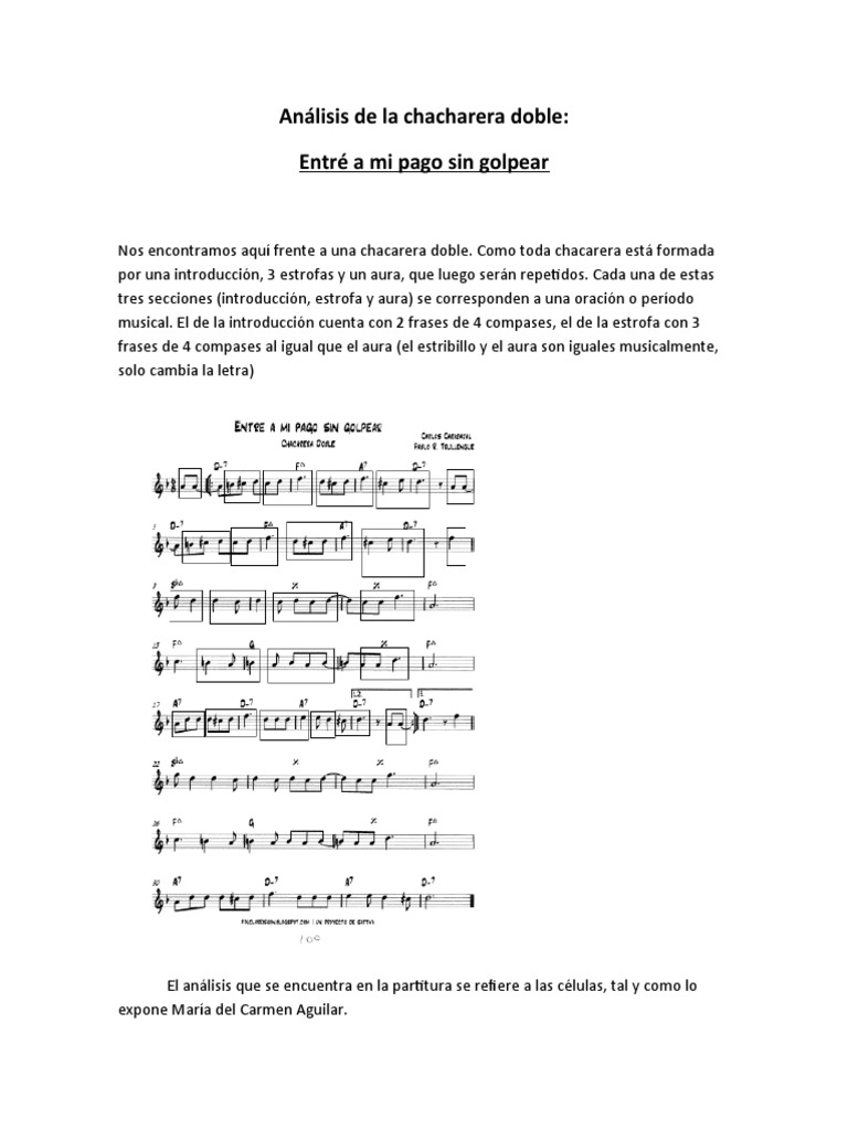 Análisis de la Chacarera Doble | PDF | Arte | Poesía
