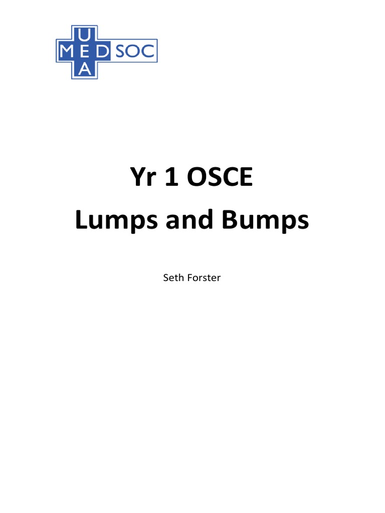 Lumps and Bumps | PDF | Anatomy | Medicine