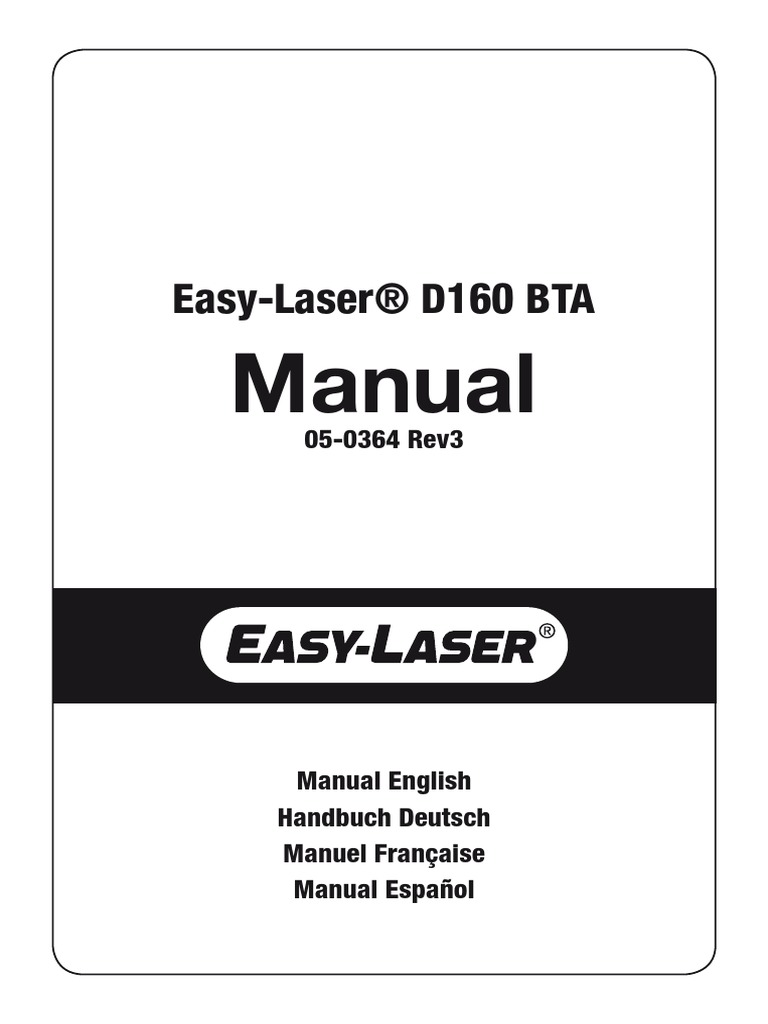 Easy Laser Manual PDF Belt (Mechanical)