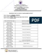 Individual Daily Log and Accomplishment Report