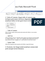 Menu Reference Pada Microsoft Word 2016