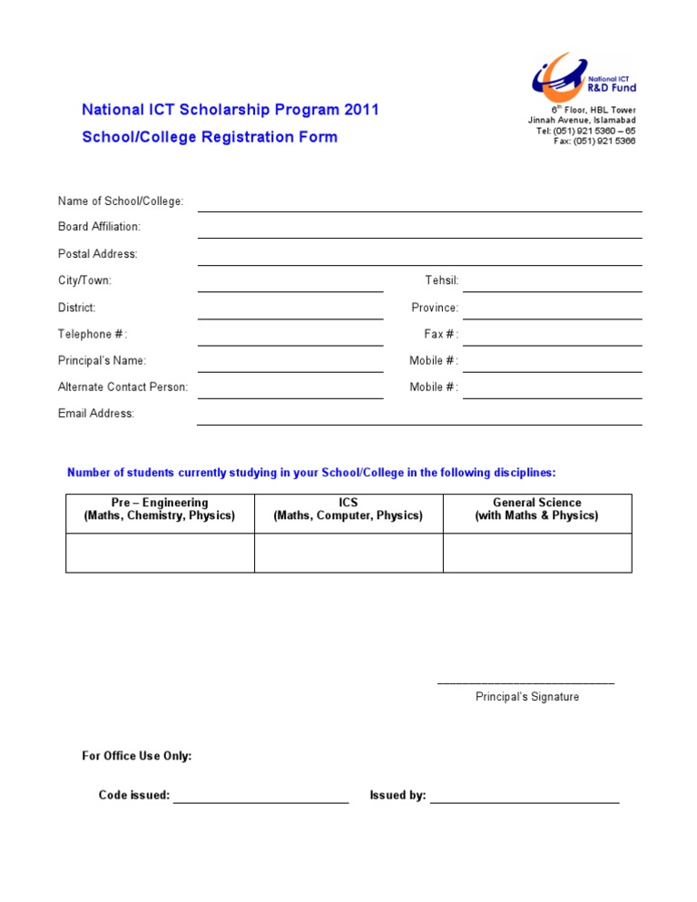 SC Reg Form | PDF