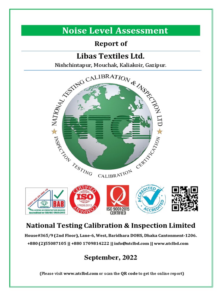 Noise Level Assessment | Download Free PDF | Noise | Decibel