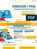 FAQ Vaksinasi Booster 23-31 Mei 2022