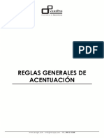 Reglas Generales de Acentuacion