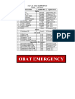 Daftar Obat Emergency Poli Gigi