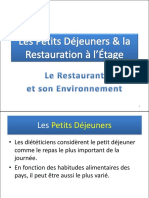 Chapitre I Petits Déjeuners Et Restauration À L'étage Élève