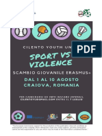 SPORT Vs VIOLENCE 1-11 Aug Craiova Erasmus GUIDE