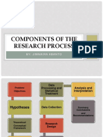 Components of The Research Process: By: Jimnairaabanto