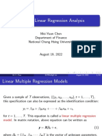 Multiple Linear Regression Analysis: Mei-Yuan Chen Department of Finance National Chung Hsing University