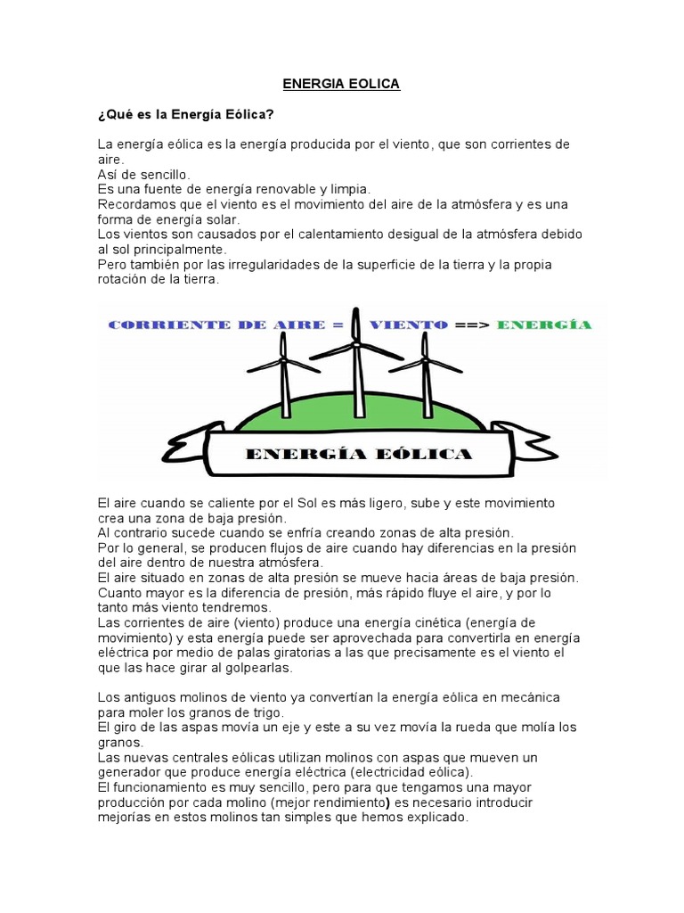 Energia Eolica | PDF | Energía eólica | Energía renovable