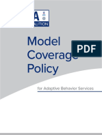 Model Coverage Policy For ABA 01.25.2022