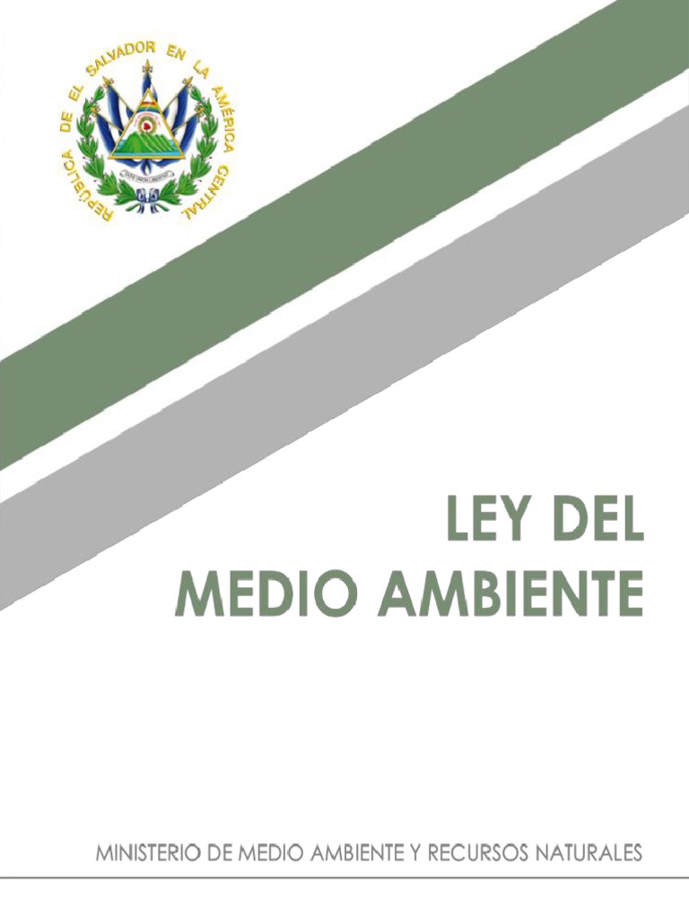 Ley del Medio Ambiente en El Salvador | PDF | Desarrollo sostenible