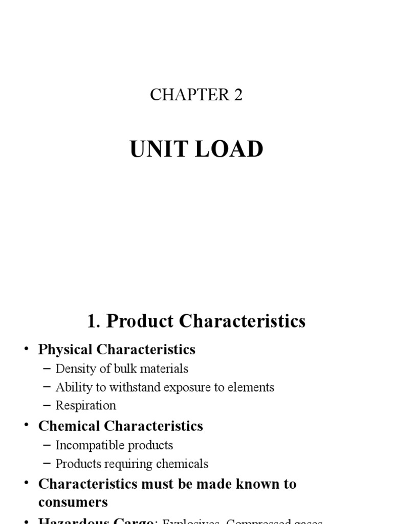Optimizing Unit Loads in Materials Handling | PDF | Pallet | Packaging ...