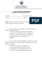 Diagnostic Assessment EsP Grade 1
