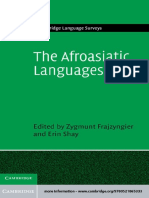 Frajzyngier, Shay 2012. The Afroasiatic Languages
