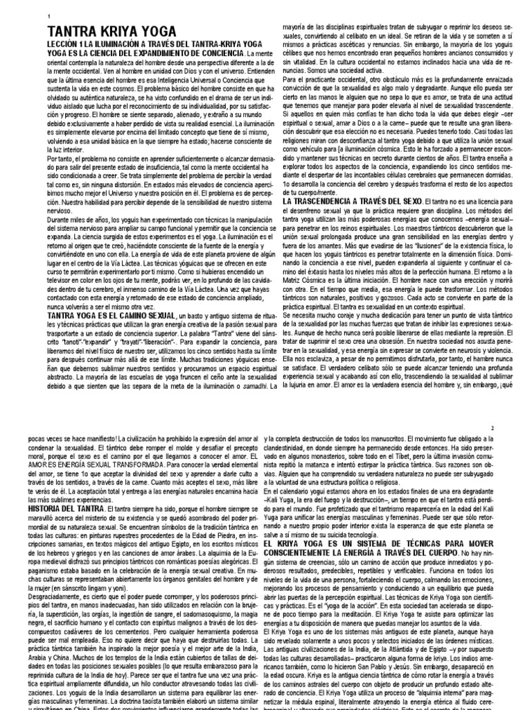 Tantra Kriya Yoguita Descargar gratis PDF Tantra Amor
