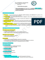 Formation and Accounting of Partnerships