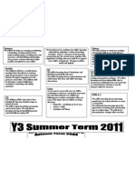 Y3 Termly Overview Summer 2011