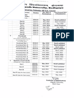 Examination Calendar All Ug Course