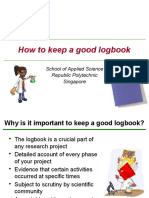 How To Keep A Good Logbook