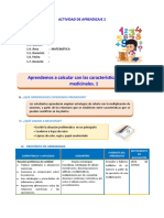 D2 A1 SESION Aprendemos A Calcular Con Las Características de Plantas Medicinales. 1