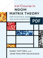 Marc Potters - A First Course in Random Matrix Theory - For Physicists, Engineers and Data Scientists-Cambridge University Press (2020)