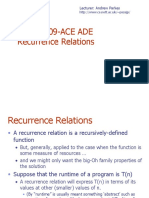 Recurrence Relations Breakdown