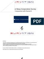 Survation News Corporation Survey: in Conjunction With Channel 4