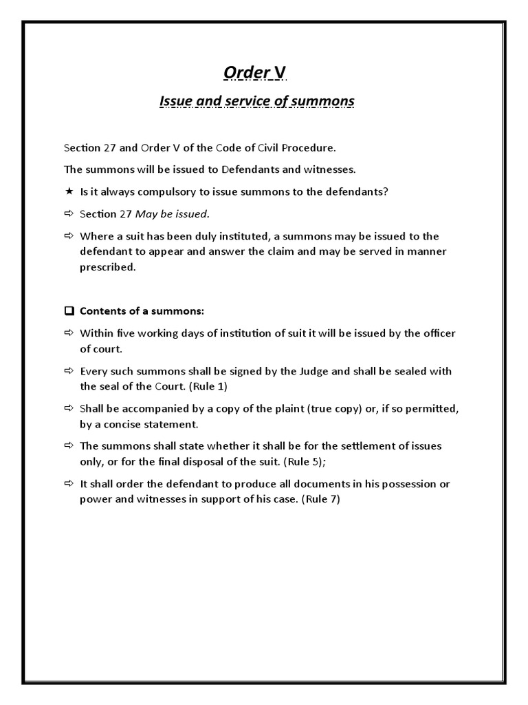 Summons Issuance and Service Procedures | PDF | Summons | Lawsuit