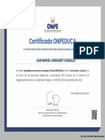 ERM22 Curso Virtual Dirigido Al Coordinador de Mesa LIMA SUR 1-ONPEDUCA CPO Certificado ERM 2022 23097-1
