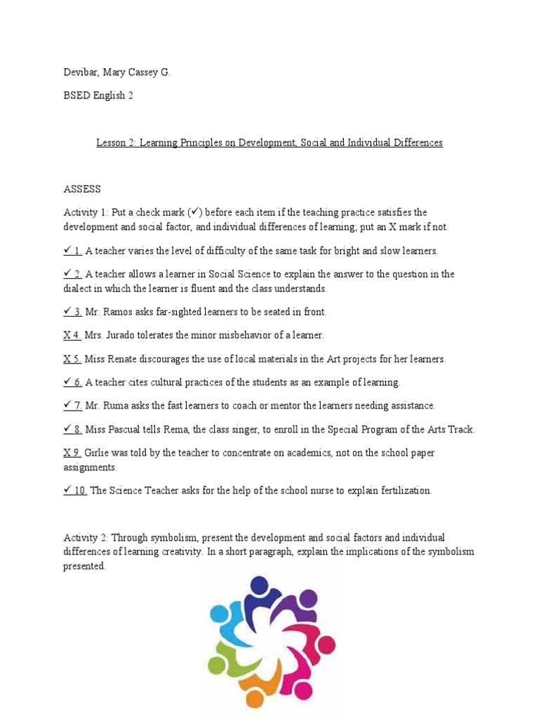 Chapter 1 Lesson 2 | PDF | Teaching Method | Learning