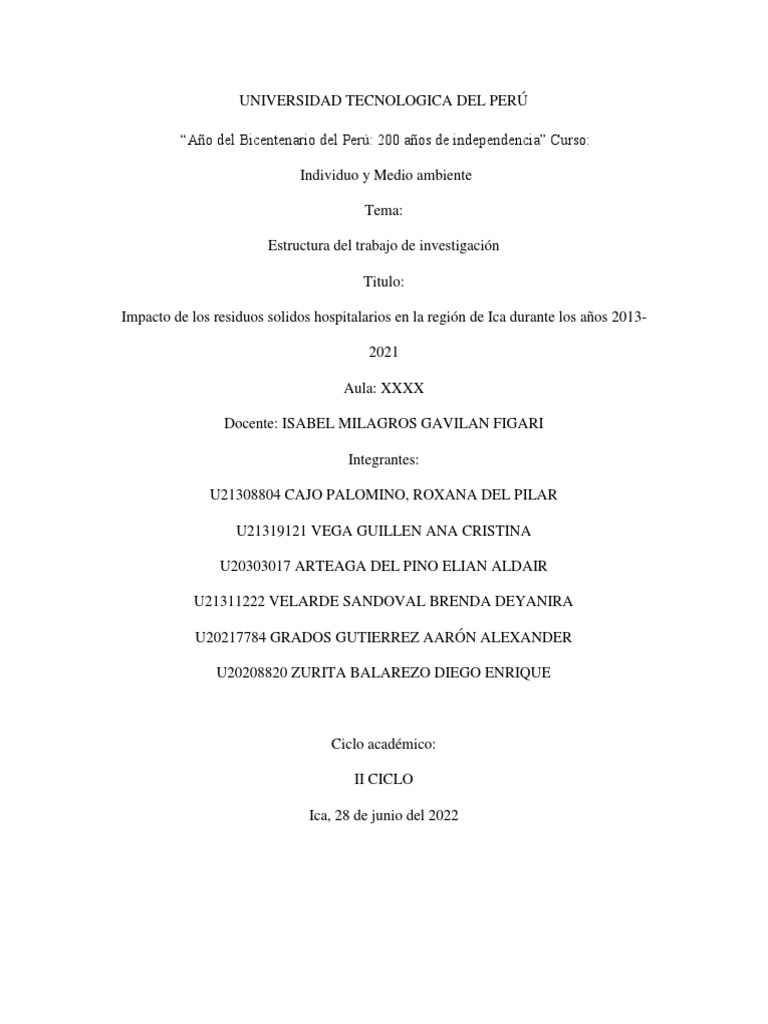 Borrador Y Redaccion Imya Descargar Gratis PDF Residuos Hospital